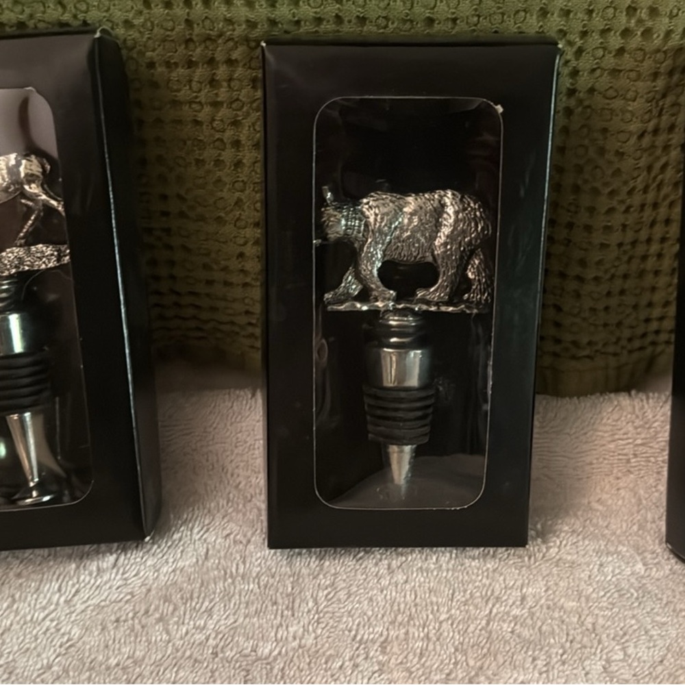 Silver Animal Wine Bottle Stoppers